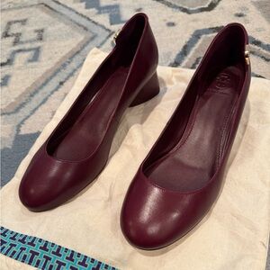 Maroon Tory Burch Heels